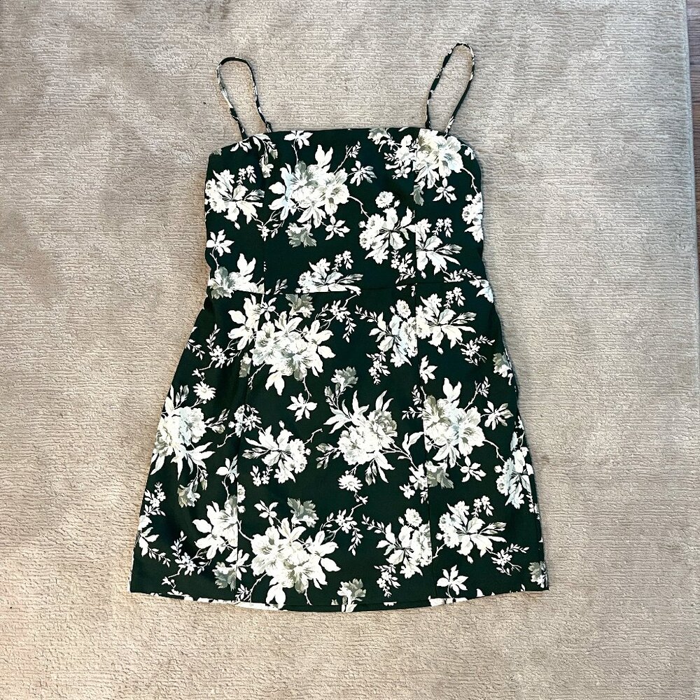 Abercrombie Green Floral Mini Dress